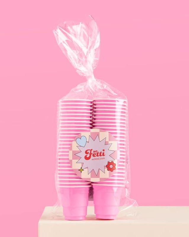 Photo 1 of 50 pink shot cups 