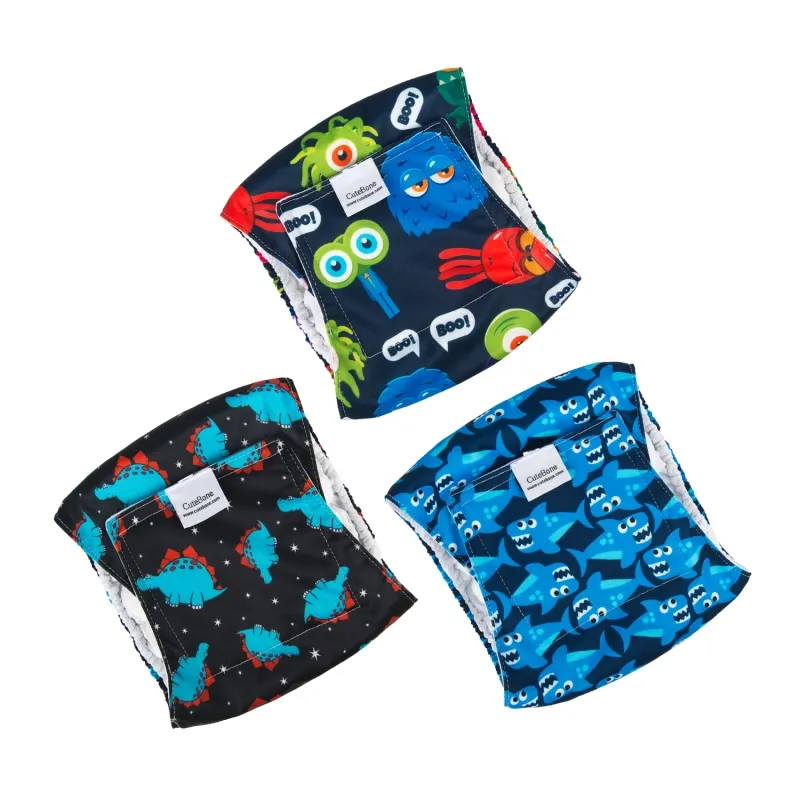 Photo 1 of CuteBone Belly Band for Dogs Male Reusable Diapers Washable Wrap DM35M Tie-dye series 3pcs M(14"-17")