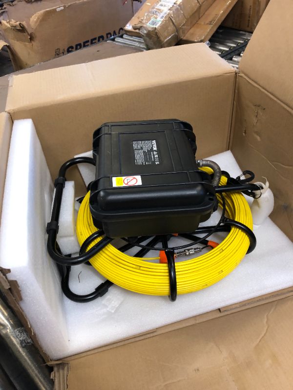 Photo 2 of VEVOR Sewer Camera with 512Hz Locator,300 ft/91.5 m, 9" Pipeline Inspection Camera w/DVR Function, IP68 Camera w/12 Adjustable LEDs, A 16 GB SD Card for Sewer Line, Home, Duct Drain Pipe Plumbing 9" with 512hz locator 300FT/91.5M Cable