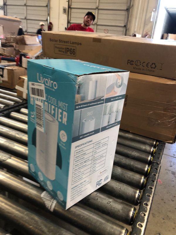 Photo 1 of Livatro 4L Top Fill Humidifiers for Bedroom Large Room Nursery, Cool Mist Humidifier With Ultrasonic Quiet, Auto Shut-off and Easy to Clean, Last up to 40 Hours, White