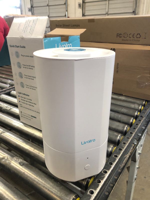 Photo 1 of Livatro 4L Top Fill Humidifiers for Bedroom Large Room Nursery, Cool Mist Humidifier With Ultrasonic Quiet, Auto Shut-off and Easy to Clean, Last up to 40 Hours, White