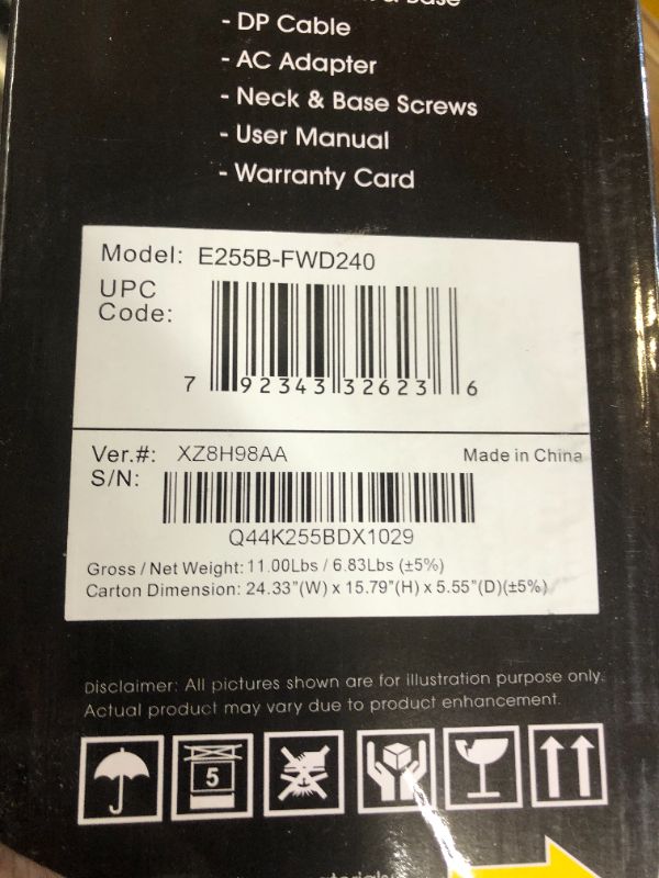 Photo 4 of Sceptre New 24.5-inch Gaming Monitor 240Hz 1ms DisplayPort x2 HDMI x2 100% sRGB AMD FreeSync Premium Build-in Speakers, Machine Black 2024 (E255B-FWD240 Series)