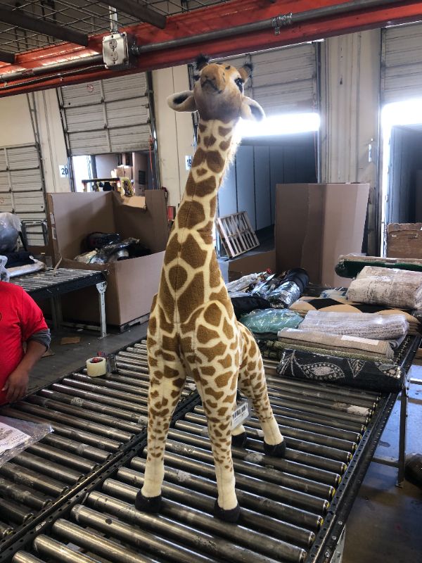Photo 2 of Melissa & Doug Giant Giraffe - Lifelike Stuffed Animal (over 4 feet tall)
