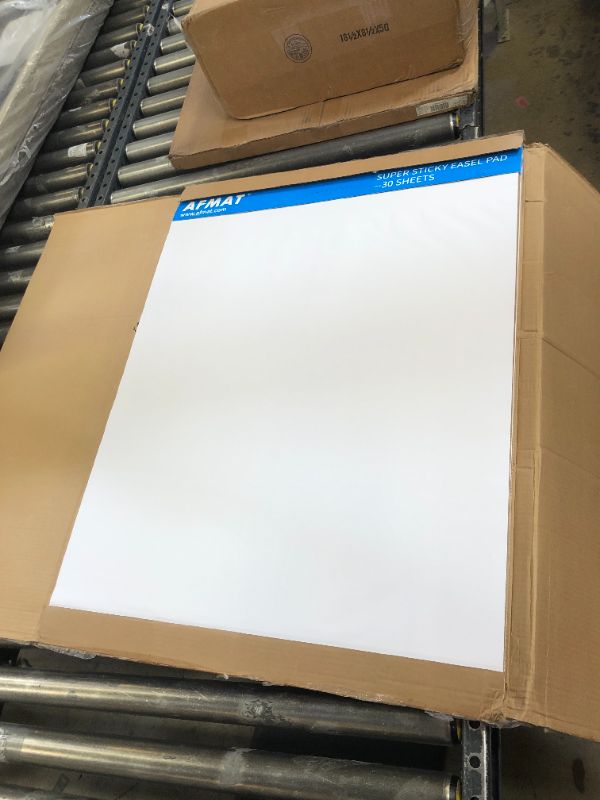 Photo 2 of Sticky Easel Pads, Upgraded Flip Chart Paper, Large Easel Paper for Teachers, 25 x 30 Inches, Self Stick Easel Paper for White Board, 30 Sheets/Pad, 4 Pads, Super Sticky with 2 Strips of Adhesive