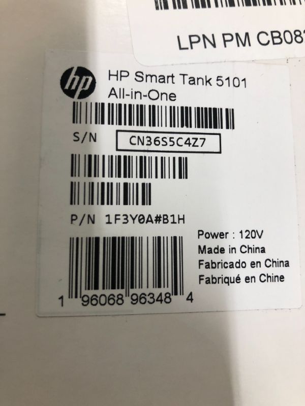 Photo 5 of HP Smart-Tank 5101 Wireless All-in-One Ink-Tank Printer