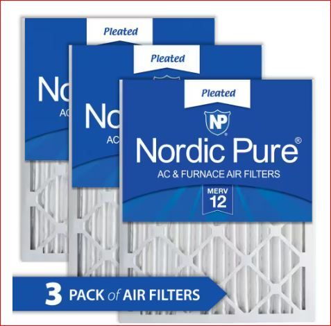 Photo 1 of 20 in. x 30 in. x 2 in. Allergen Pleated MERV 12 Air Filter (3-Pack)
