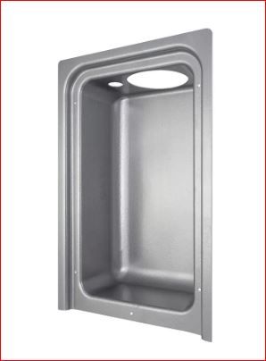 Photo 1 of 12 in. W x 17.75 in. L Metal Recessed Dryer Vent Box
