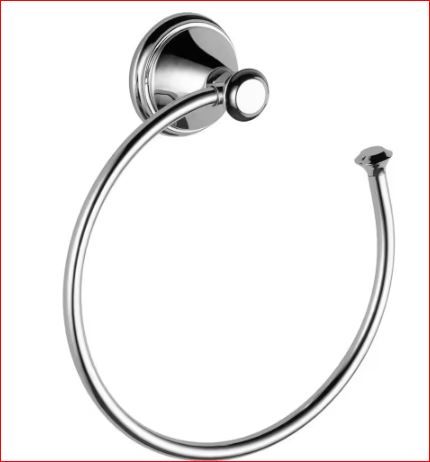 Photo 1 of Cassidy Open Towel Ring in Chrome

