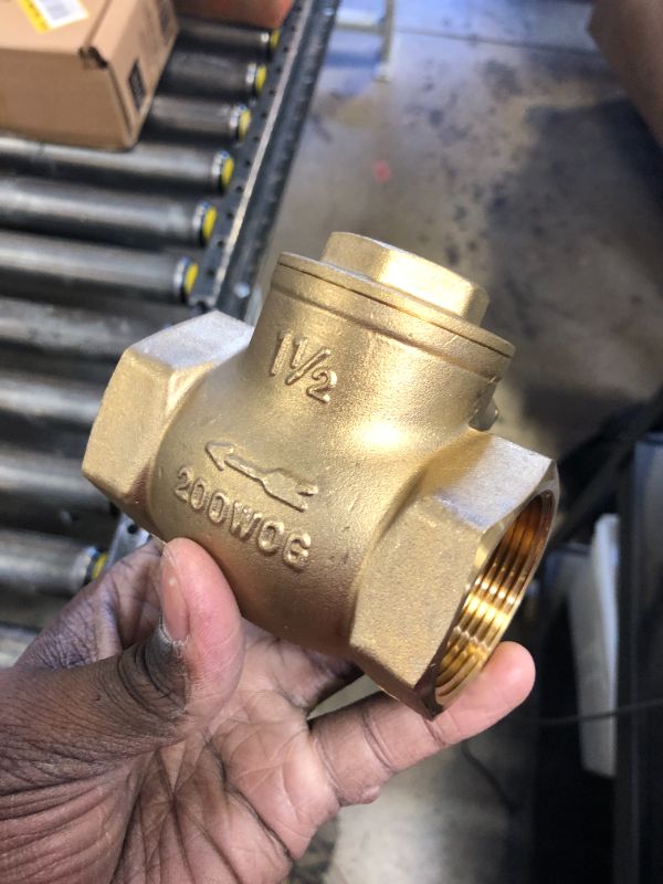 Photo 2 of 1-1/2 in. IPS Brass Swing Check Valve
