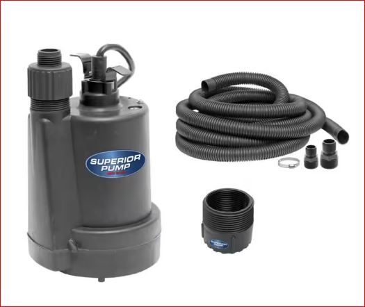 Photo 1 of 1/4 HP Submersible Thermoplastic Utility Pump Kit
