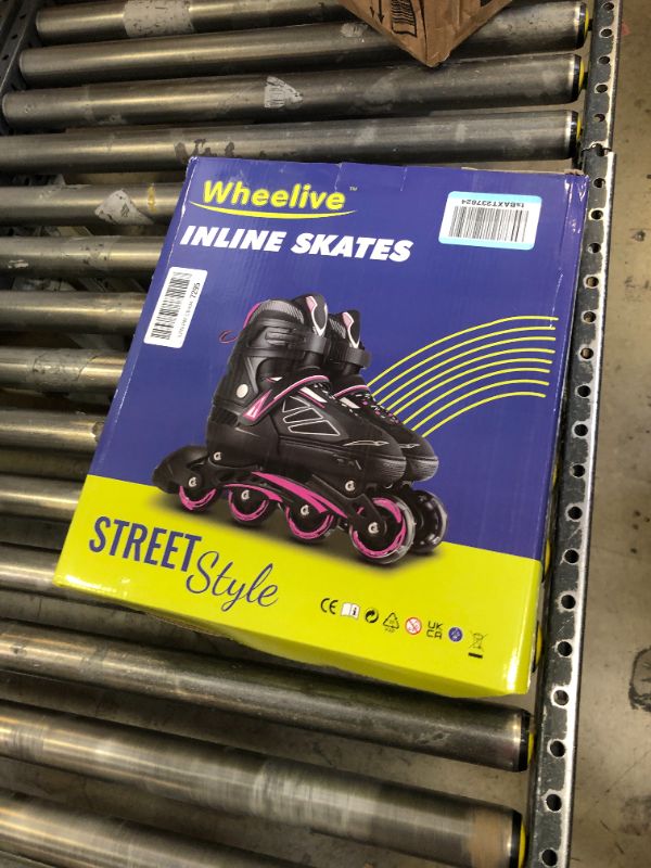 Photo 3 of Adjustable Inline Skates for Kids and Adults, Roller Skates Performance Skates with Light Up Wheels Ideal for Youth Boys and Girls, Men and Women
