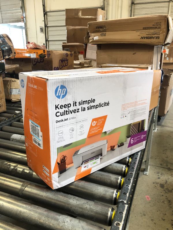 Photo 2 of HP DeskJet 2755e Wireless Color All-in-One Printer 