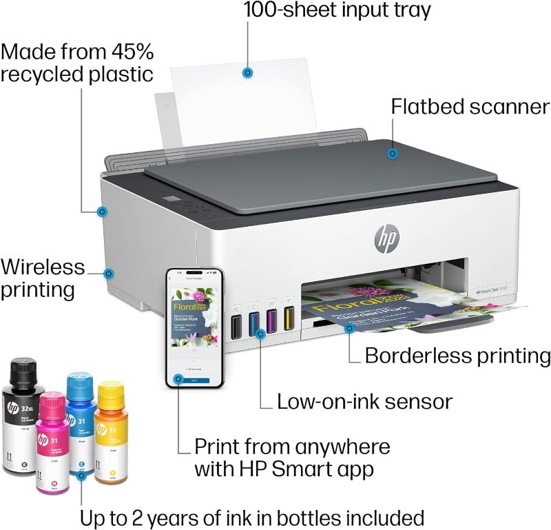 Photo 1 of HP Smart-Tank 5101 Wireless All-in-One Ink-Tank Printer 