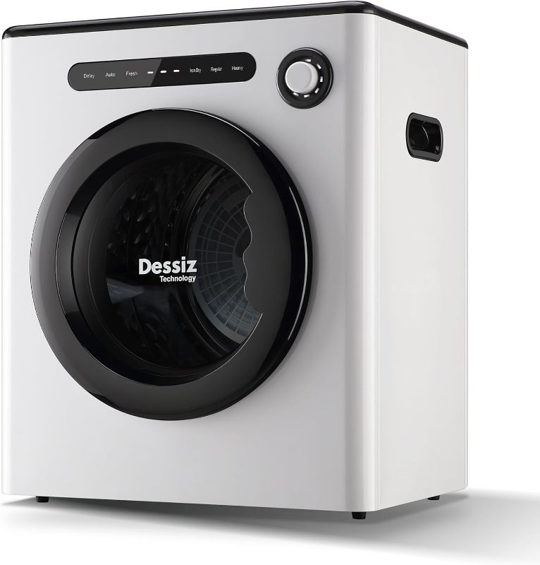 Photo 1 of Dessiz Digital Control Compact Laundry Dryer - 10lbs Capacity, Portable Clothes Dryer Machine for Small Spaces, RVs and Apartments - Quiet, Sturdy and Easy to Use
