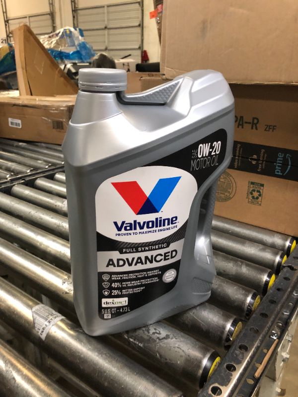 Photo 2 of Valvoline Advanced Full Synthetic 0W-20 Motor Oil 5 qt