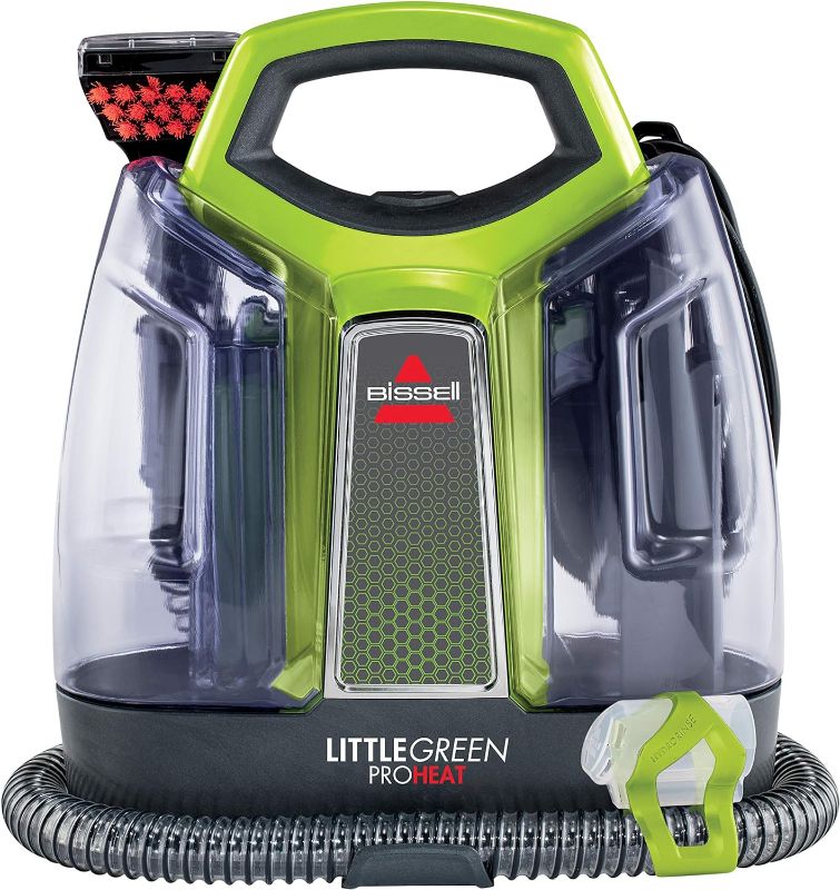 Photo 1 of BISSELL Little Green Proheat Portable Deep Cleaner/Spot Cleaner and Car/Auto Detailer with self-Cleaning HydroRinse Tool for Carpet and Upholstery, 2513E
