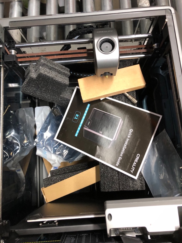 Photo 1 of Creality K1 Speedy 3D Printer, with 600mm/s Fast Printing Speed, 32mm³/s Flow Hotend, Model Cooling by Two Fans, Hands-free Auto Leveling, Quality Model Free of Ringing, Build Volume: 220*220*250mm