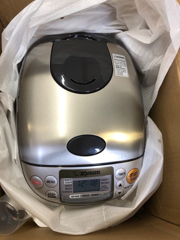 Photo 2 of Zojirushi NS-TSC10 5-1/2-Cup (Uncooked) Micom Rice Cooker and Warmer, 1.0-Liter 5.5 cups Rice Cooker