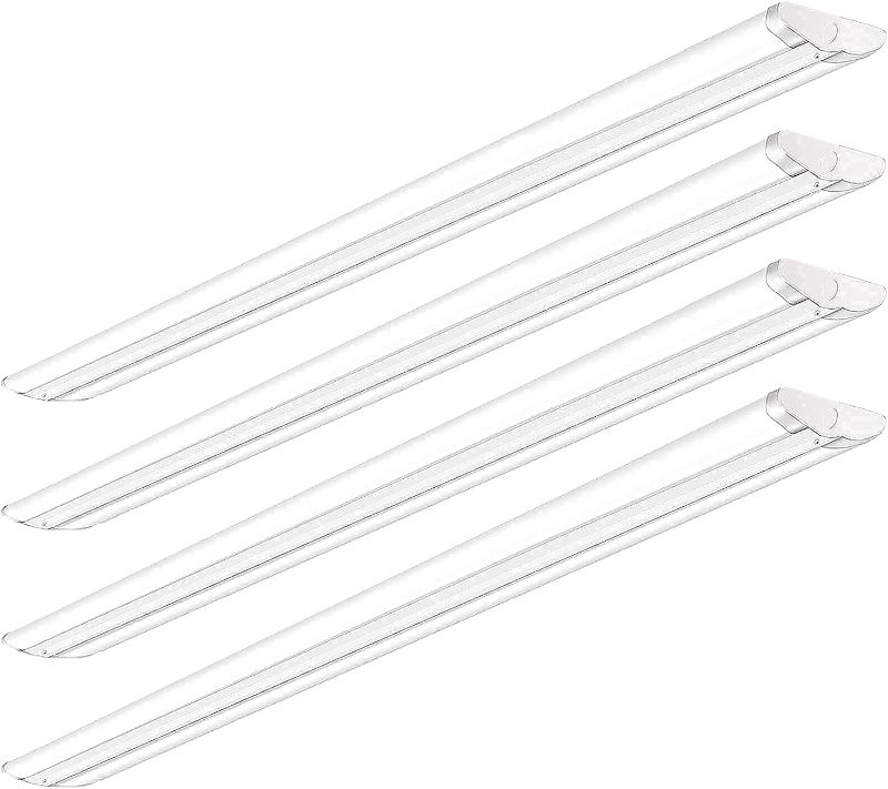 Photo 1 of AntLux 110W 8FT LED Shop Lights Ultra Slim LED Wraparound, 12600LM, 5000K, 8 Foot Strip Light, Flush Mount Garage Office Warehouse Ceiling Lighting Fixture, 8 Foot Fluorescent Tube Replacement, 4 Pack
