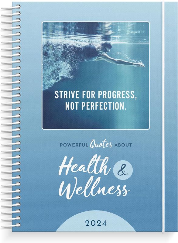 Photo 1 of Burde Captions Health & Wellness Planner 2024 | Weekly & Daily Planner - A5 Yearly Organizer | Start Date 2023-12-11 End Date 2025-02-02 | Inspiration
