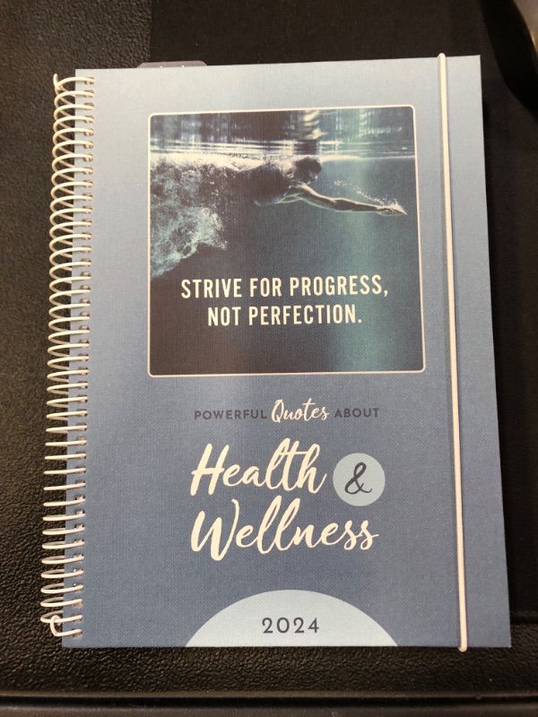 Photo 2 of Burde Captions Health & Wellness Planner 2024 | Weekly & Daily Planner - A5 Yearly Organizer | Start Date 2023-12-11 End Date 2025-02-02 | Inspiration
