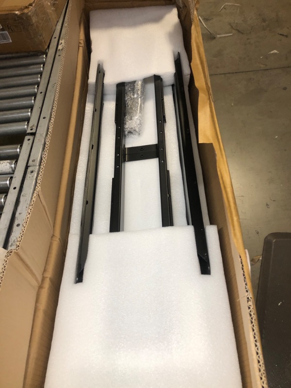 Photo 1 of VWINDESK VJ401 Four Legs(Columns) Electric Height Adjustable Standing Corner Desk Frame Only W/ Four Motors, Ergonomic Sit Stand Up Height Adjustable Steel Base with Digital Memory Keypad (Black)