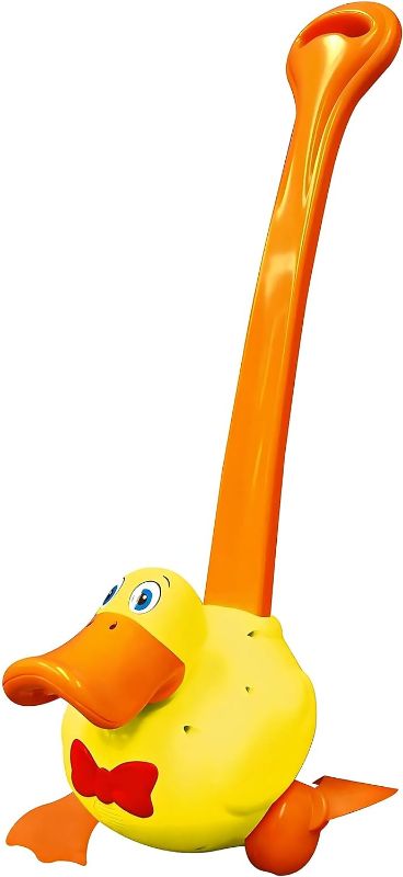 Photo 1 of Baby to Toddler Push Toy with Quacking Sounds and Waddling Action, Walking Toy for 1-3 Year Olds, Great for 1 Year Old Learning to Walk - Yellow
