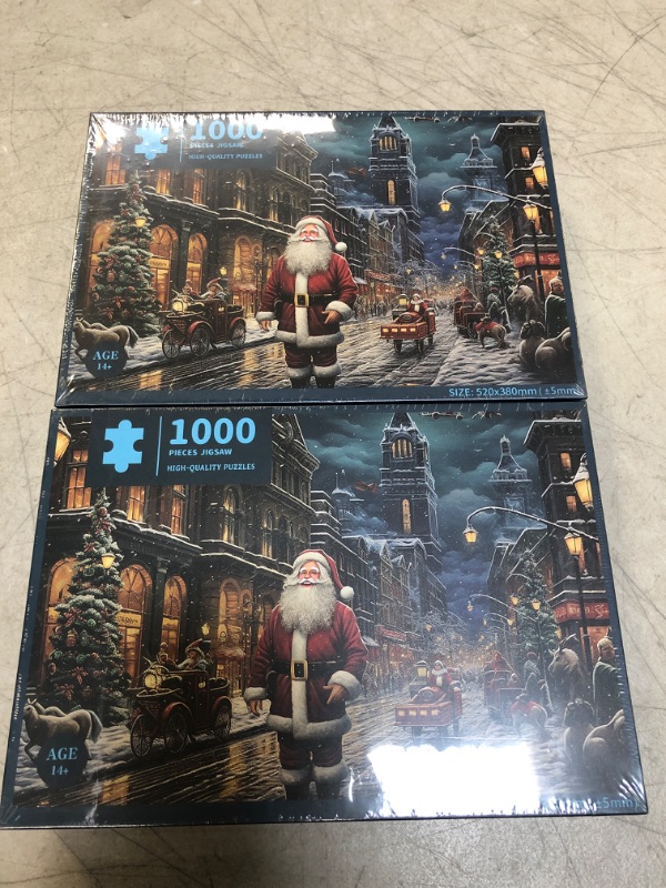 Photo 1 of 2pc christmas puzzle 