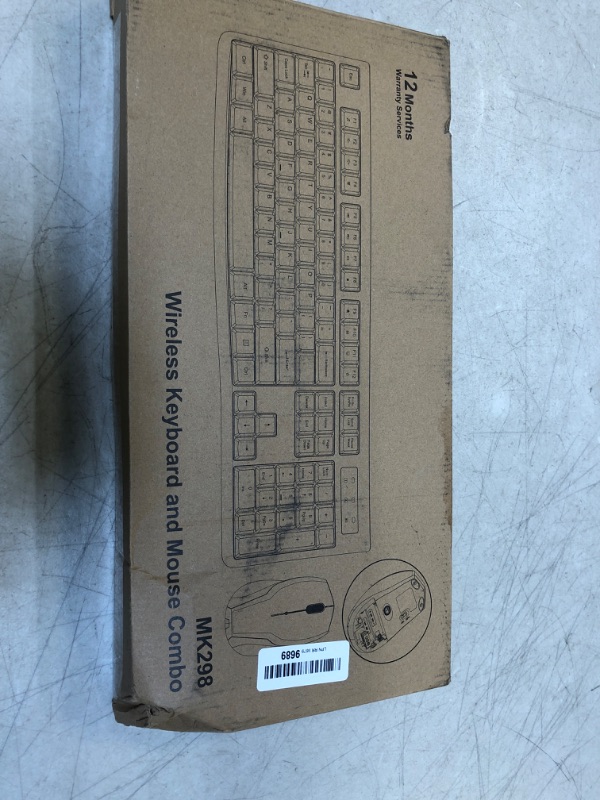 Photo 1 of Wireless Keyboard and Mouse Combo, EDJO Full-Sized 2.4GHz USB Computer Wireless Keyboard and Wireless Optical Mouse for Windows, Mac, Laptop/Desktop/PC