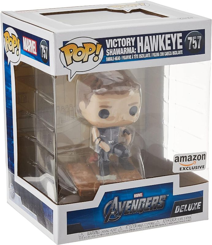 Photo 1 of Funko Pop! Deluxe Marvel: Avengers Victory Shawarma Series - Hawkeye, Amazon Exclusive, Figure 3 of 6
