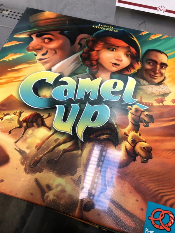 Photo 1 of Camel Up (Second Edition) | Strategy , Dice Game | Family Board Game for Adults and Kids | Ages 8 and up | 3 to 8 Players | Average Playtime 30-45 Minutes | Made by Eggertspiele