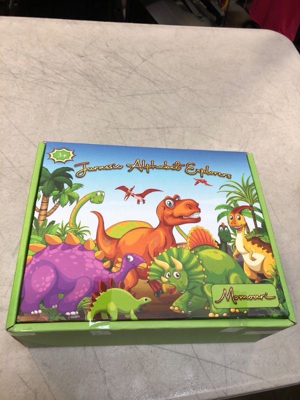 Photo 2 of Dinosaur Alphabet Learning Toys with Uppercase and Lowercase - 13 Dinos - 26 Letters - Preschool Activities Montessori Fine Motor Skills for Toddlers Kids Boys Girls Gift