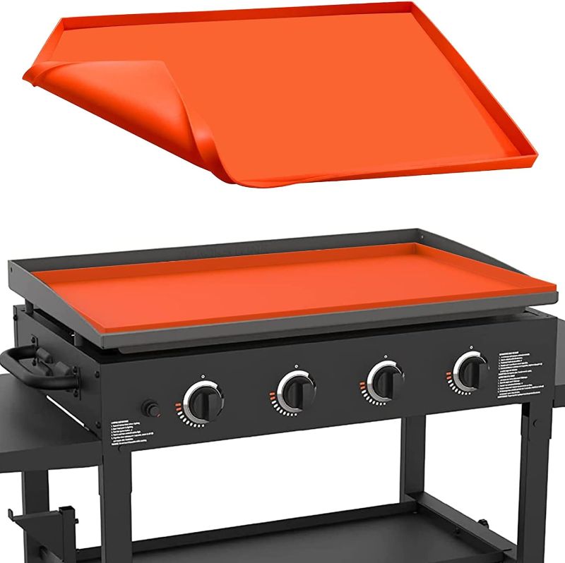Photo 1 of 36" Silicone Griddle Mat for Blackstone 36 Inch Griddle, Heavy Duty Food Grade Silicone Griddle Cover, Protect Your Griddle from Dirt & Rust All Year Round
