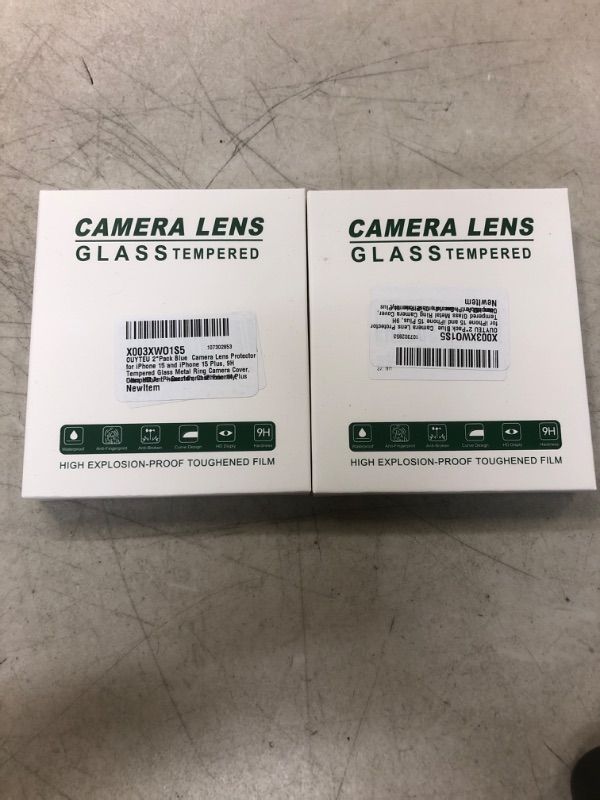 Photo 1 of 2pc camera glass tempered lens protector
