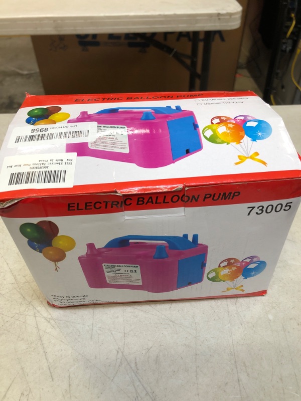 Photo 2 of Electric Balloon Pump Portable Balloon Pump Electric Air Balloon Pump Electric Balloon Inflator, Balloon Decorations for Birthday Parties, Weddings, Festivals and Party(Rose Red)