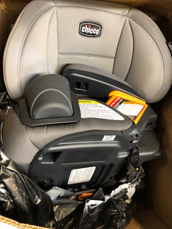 Photo 2 of Chicco KidFit ClearTex Plus 2-in-1 Belt-Positioning Booster Car Seat, Backless and High Back Booster Seat, for Children Aged 4 Years and up and 40-100 lbs. | Drift/Grey KidFit Plus with ClearTex® No Chemicals Drift/Grey