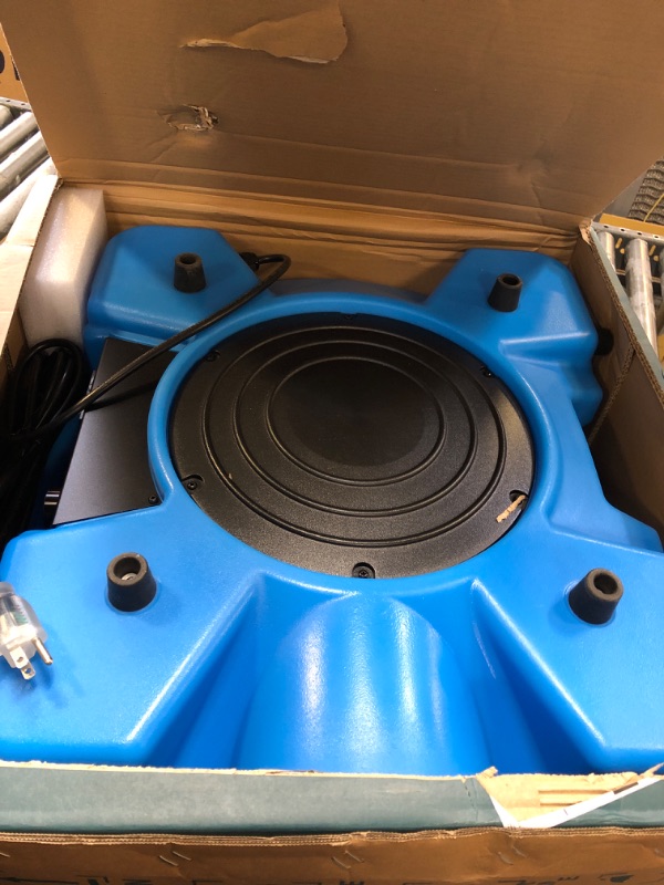 Photo 2 of CADPXS Shield-550 Negative Machine Airbourne Cleaner HEPA Scrubber Water Damage Restoration Equipment Air Purifier, Air Scrubbers 550 air scrubbers Blue