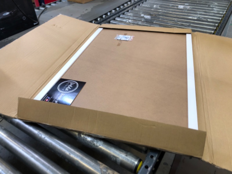 Photo 1 of Loddie Doddie - Erase Board, Dry Erase Board for Wall, Magnetic Board with Built-in Marker Tray, Erase Board for Wall with White Frame, 24 inches x 36 inches 24x36 White Frame
