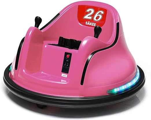 Photo 1 of Bumper Car for Kids 12V with Remote Control Flashing Lights Music DIY Stickers for 1.5-6 Years Old Baby Toddlers Electric Ride on Cars Vehicle Toys 66LBS Weight Capacity, Passed ASTM Test
