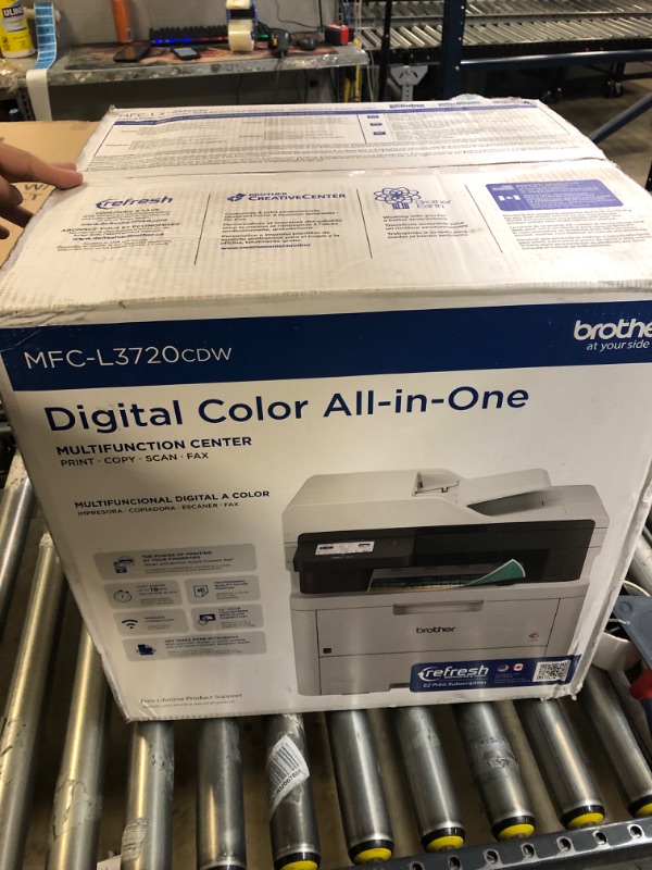 Photo 3 of Brother MFC-L3720CDW Wireless Digital Color All-in-One Printer with Laser Quality Output, Copy, Scan, Fax, Duplex, Mobile Includes 4 Month Refresh Subscription Trial ¹ Amazon Dash Replenishment Ready New MFCL3720CDW: Adds Two-sided printing