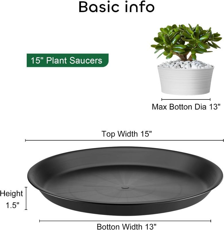 Photo 1 of 15 Inches Plant Saucer Plant Drip Tray