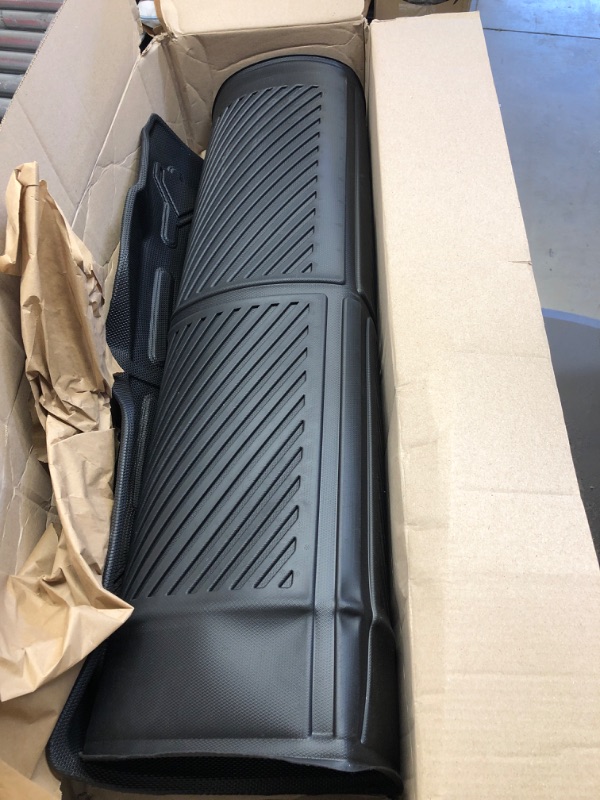Photo 1 of Rongtaod Fit 2021 2022 2023 Ford Bronco 4 Door Trunk Mat Cargo Mat Cargo Liner All Weather Back Seat Cover Protector 2022 Bronco Accessories (Trunk Mat+Backrest Mats)