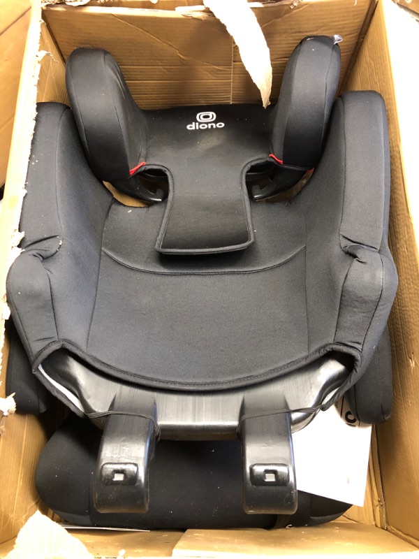 Photo 2 of Diono Cambria 2 XL 2022, Dual Latch Connectors, 2-in-1 Belt Positioning Booster Seat, High-Back to Backless Booster with Space and Room to Grow, 8 Years 1 Booster Seat, Black NEW! Black