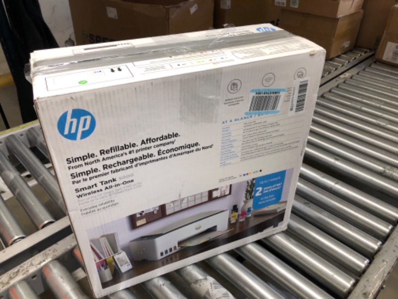 Photo 3 of HP Smart Tank 5000 Wireless All-in-One Ink Tank Printer  white, 17.11 x 14.23 x 6.19