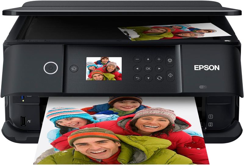 Photo 1 of Epson Expression Premium XP-6100 Wireless Color Photo Printer with Scanner and Copier, Black, Medium
