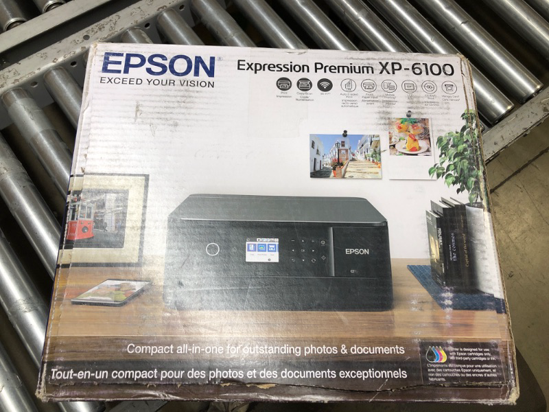 Photo 4 of Epson Expression Premium XP-6100 Wireless Color Photo Printer with Scanner and Copier, Black, Medium
