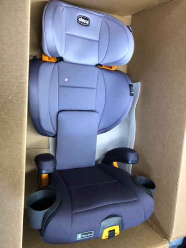 Photo 2 of Chicco KidFit® ClearTex® Plus 2-in-1 Belt-Positioning Booster Car Seat, Backless and High Back Booster Seat, for Children Aged 4 Years and up and 40-100 lbs. | Lilac/Purple
