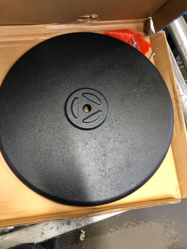 Photo 1 of 18" Round Restaurant Table Base - Black
