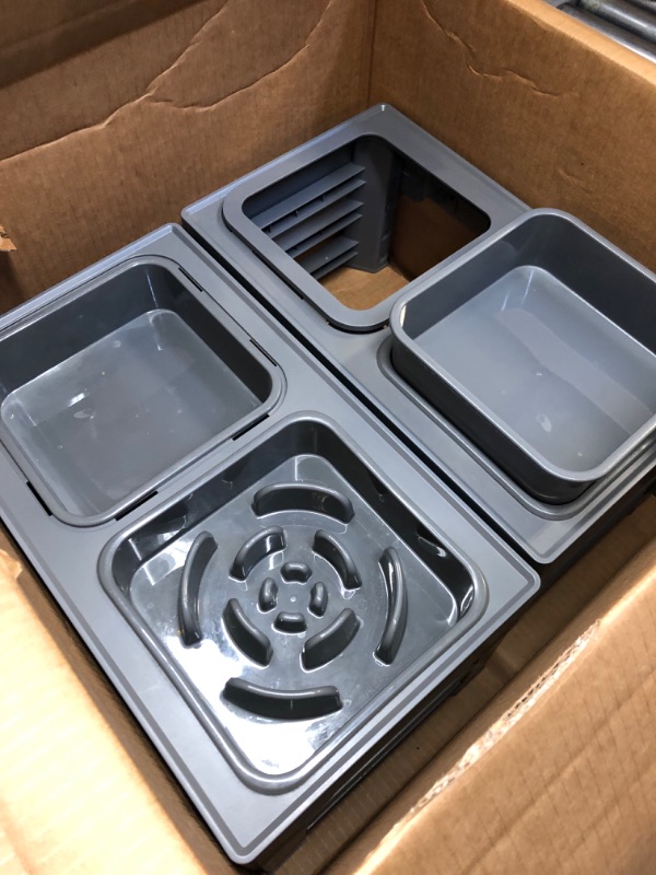 Photo 1 of  2-in-1 Elevated Slow Feeder Dog Bowls---Set of 2
