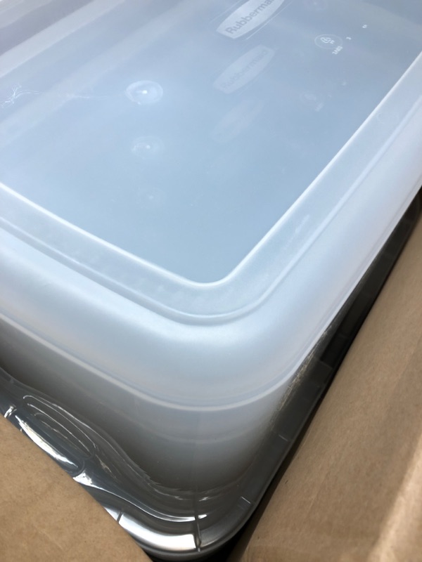 Photo 3 of  66 Qt. Storage Bin, Clear Set of 4